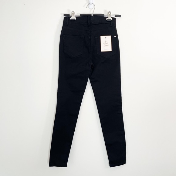 NWT TED BAKER Alesias The Classic Skinny Jeans Black Size 25 - Picture 3 of 10